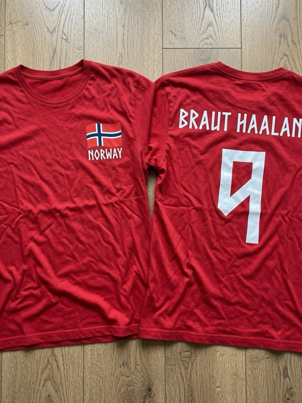 Retro Haaland 9 Norway Soccer Unisex Tee,Erling Haaland Shirt